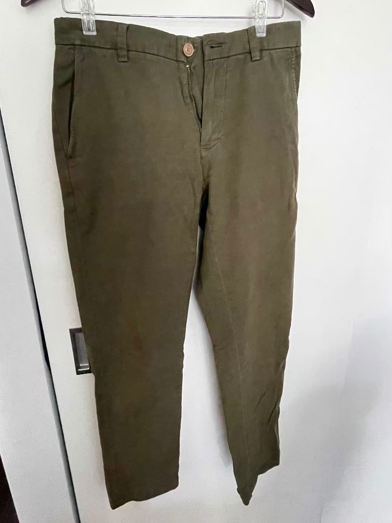Brooks Brothers Cotton/Linen Blend Pants, 30w/30l